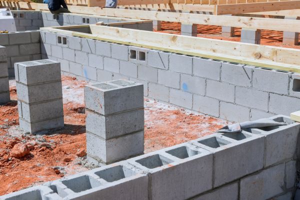 Cement Block Installation in Lorain